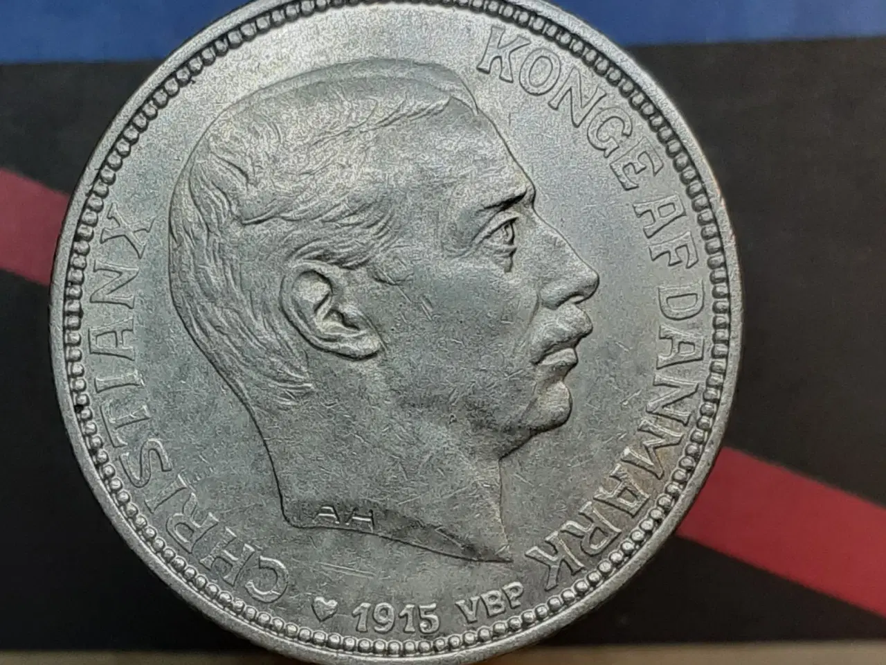 Billede 1 - 2 kr 1915 sølv