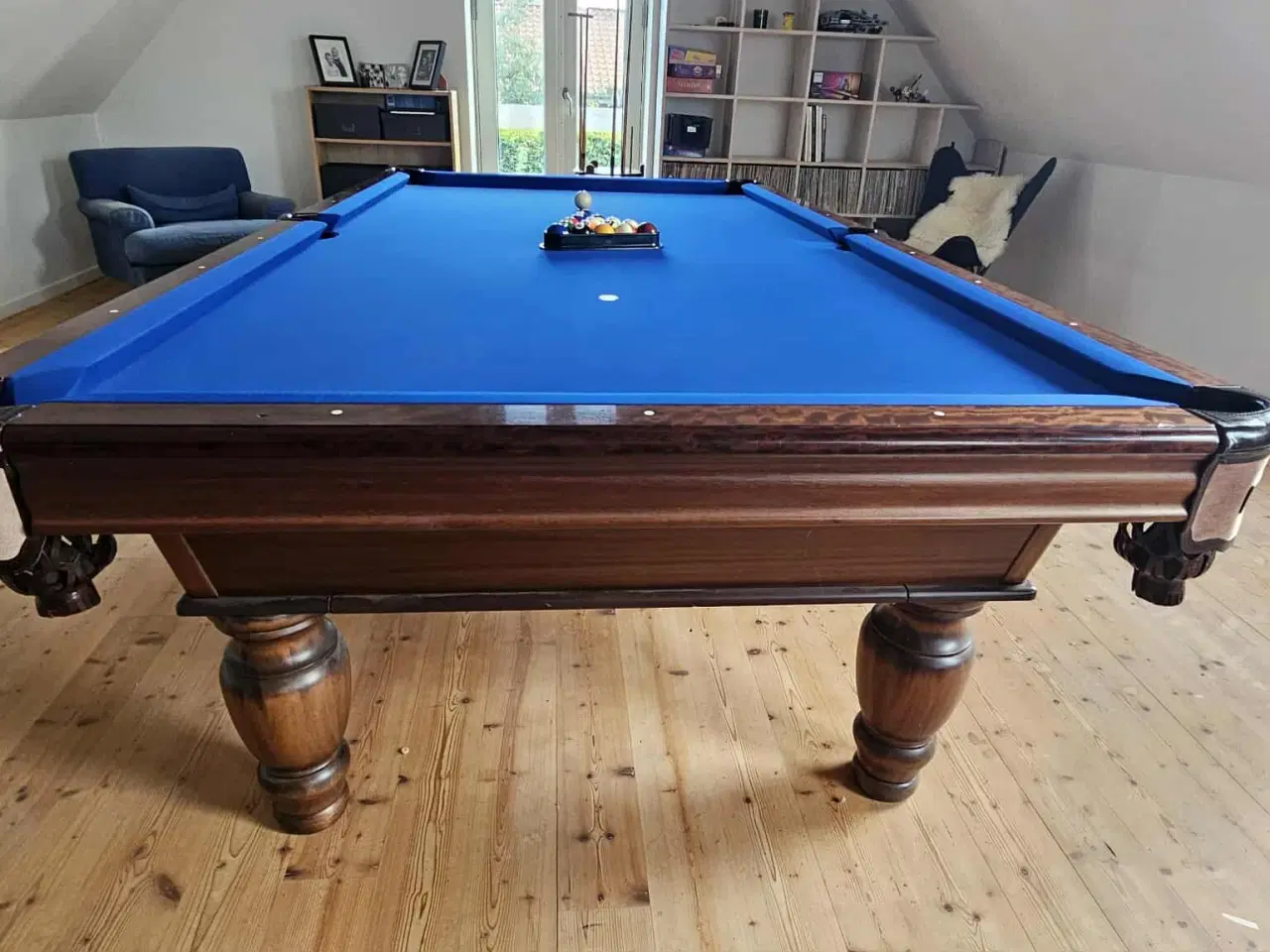 Billede 3 - Eksklusivt poolbord fra Søren Søgaard - mørkt træ 