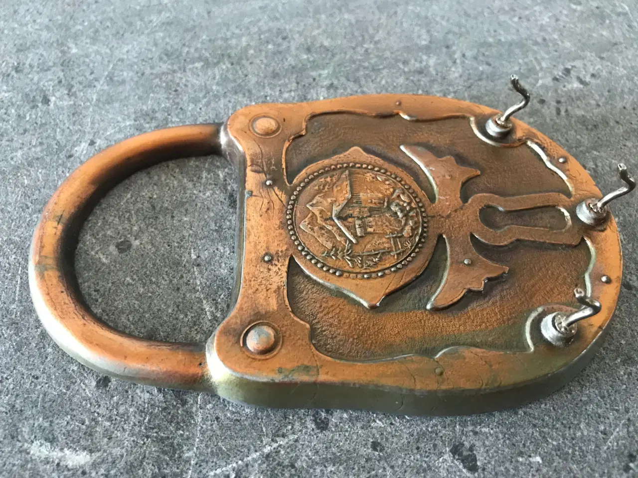 Billede 5 - Vintage 'hængelås' kobber knage