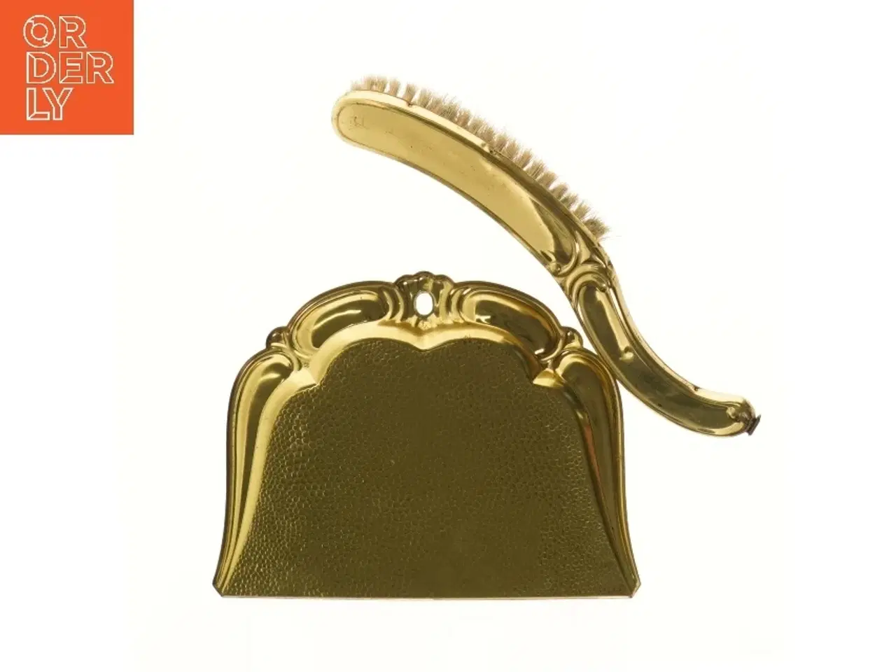 Billede 2 - Fejebakke og kost (str. 15x19,5 og 24,5 cm)