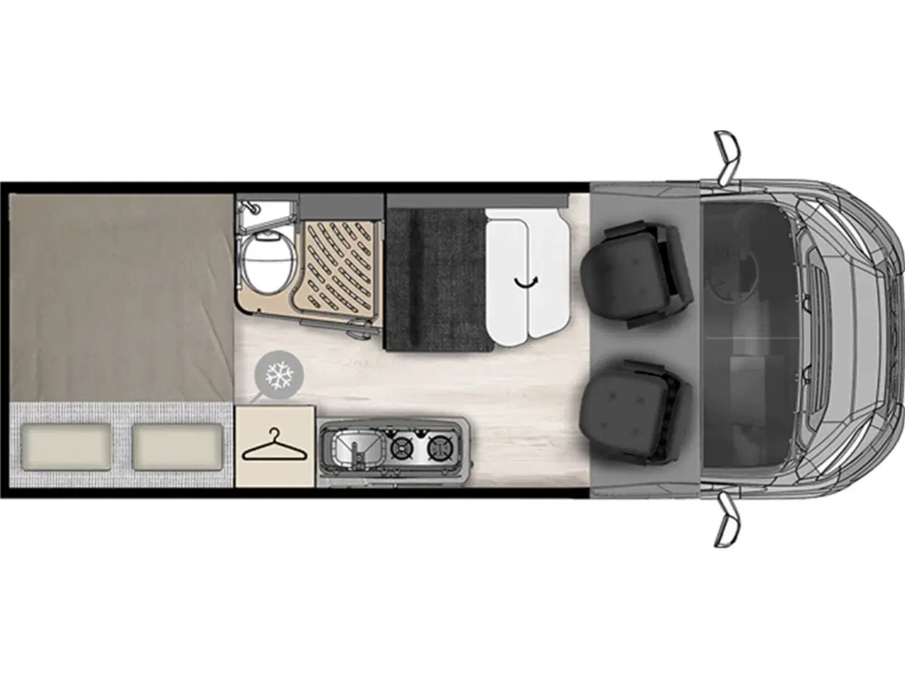 Billede 17 - 2022 - McLouis Menfys Van 03 S-Line   Campervan med dobbeltseng UNDER 6 meter