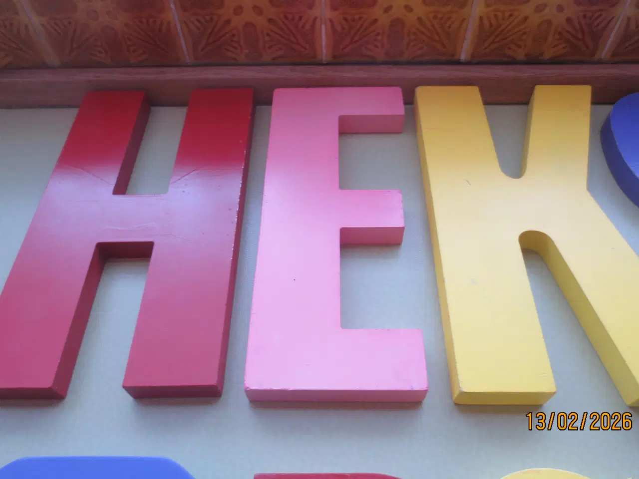 Billede 2 - 33 stk Bogstaver i Træ