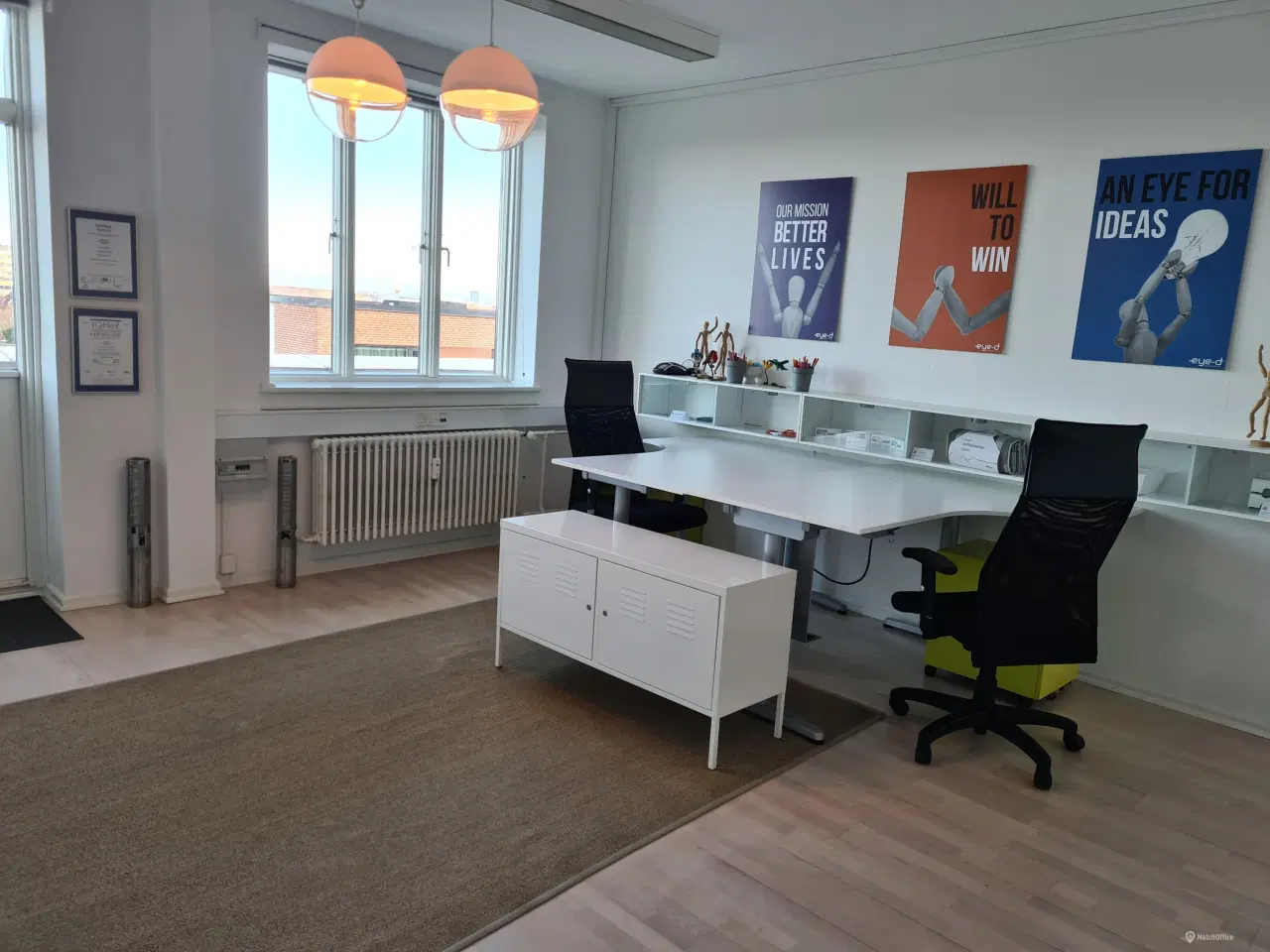 Billede 3 - Lækkert lyst kontorlokale i velfungerende kontorfællesskab