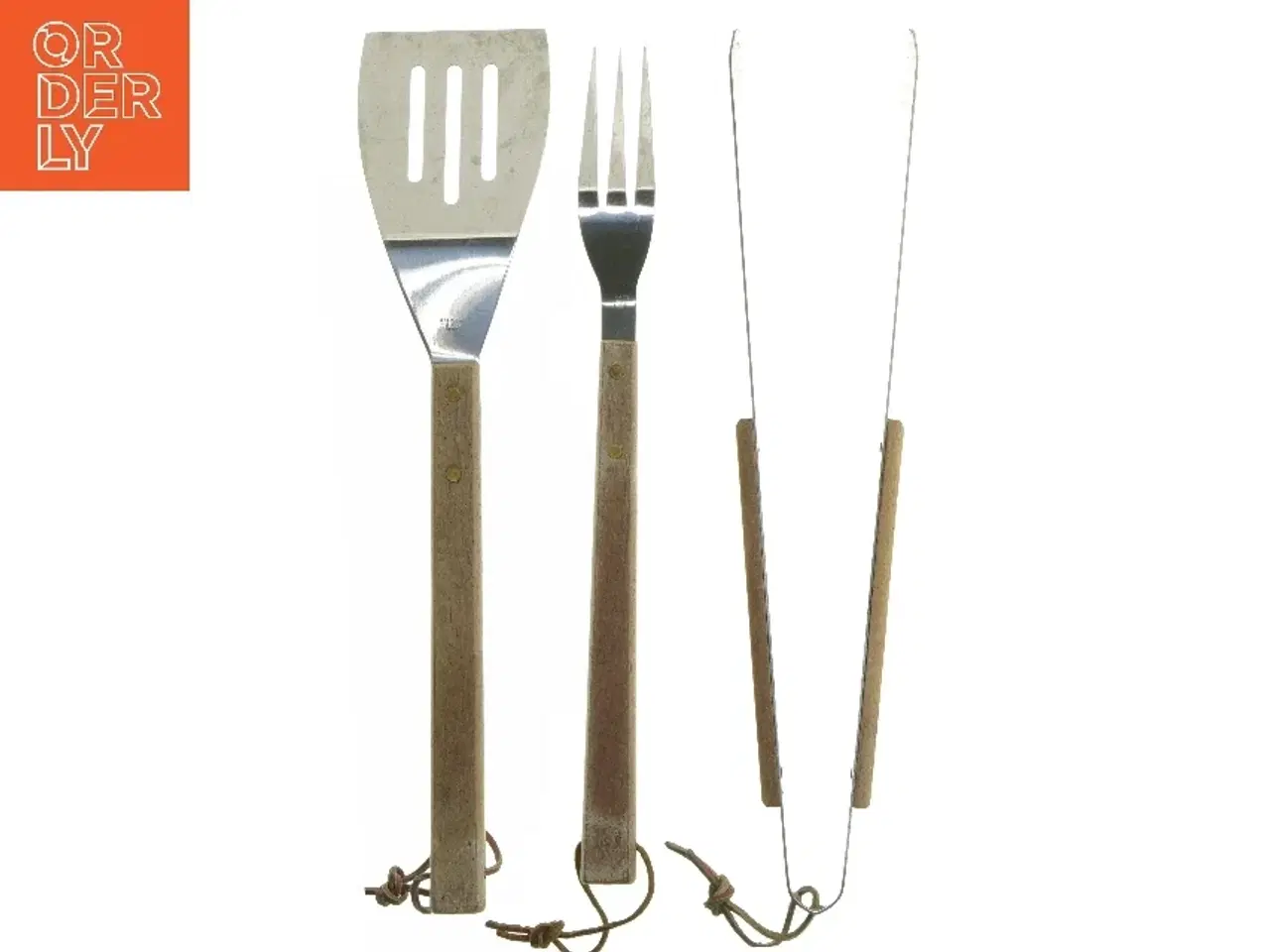 Billede 2 - Grillredskabssæt med træhåndtag (str. 46 cm)