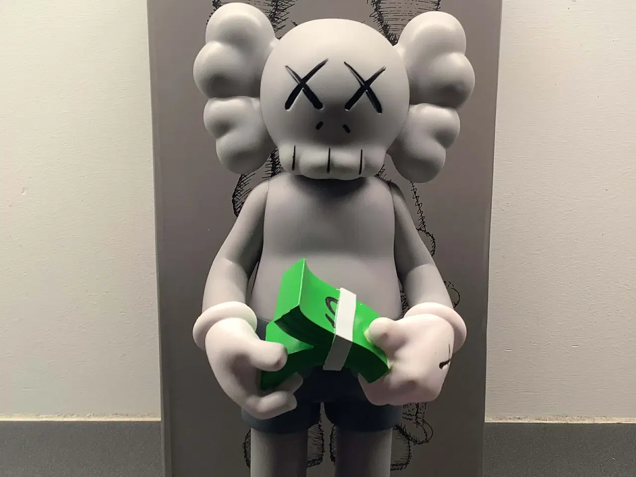Billede 3 - KAWS Medicom Toy Grå - 30 cm høj