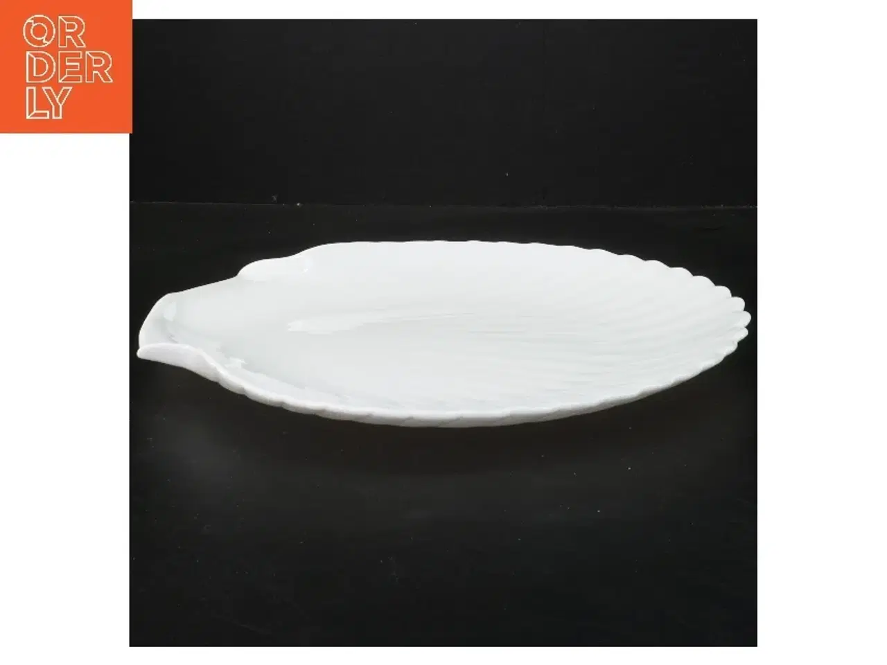 Billede 2 - Muslinge hvid serveringsfad (str. Ø 28 cm)