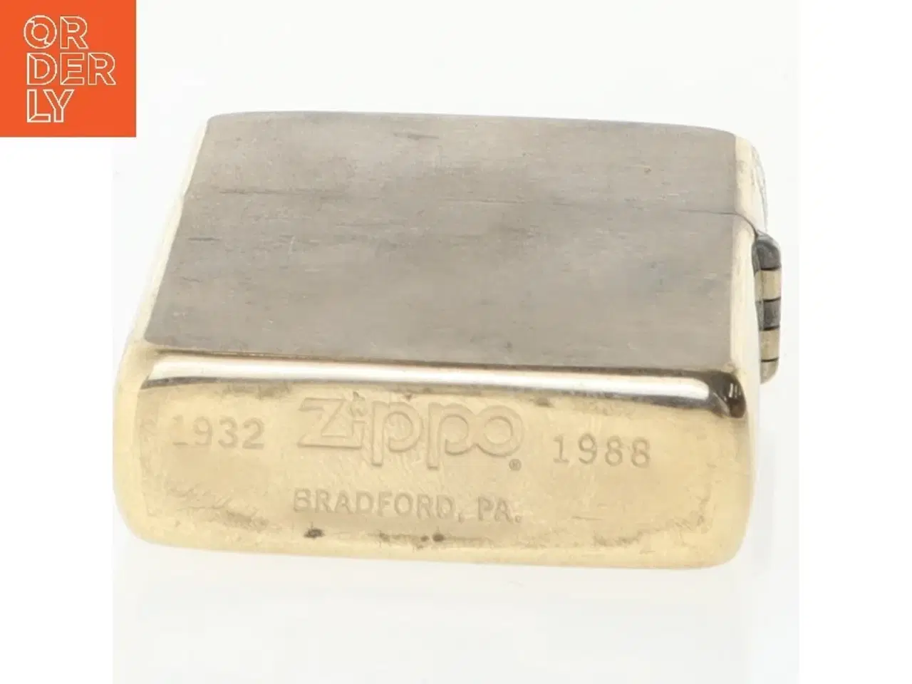 Billede 3 - Zippo lighter i messing fra Zippo (str. 3,5x5,5 cm)