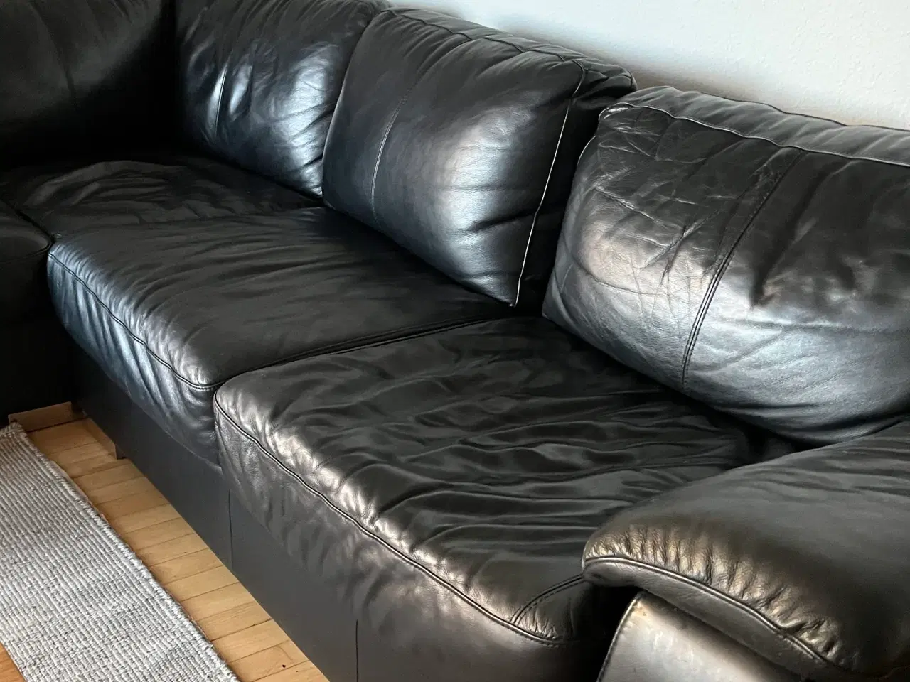Billede 1 - Hjørnesofa i læder