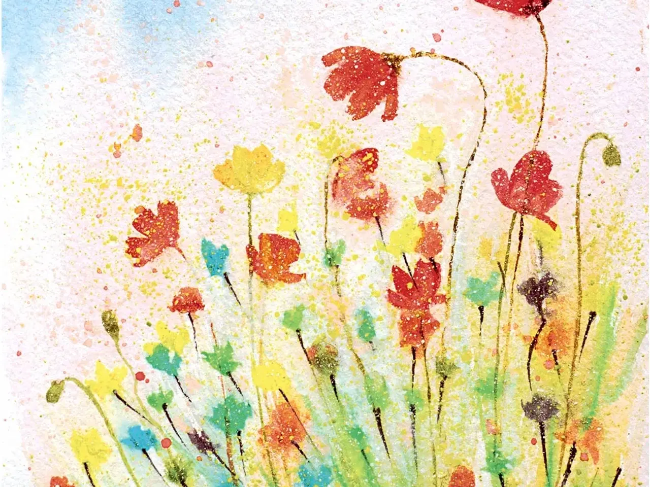 Billede 1 - Elegante Valmue Servietter 33x33 cm - 20 stk.