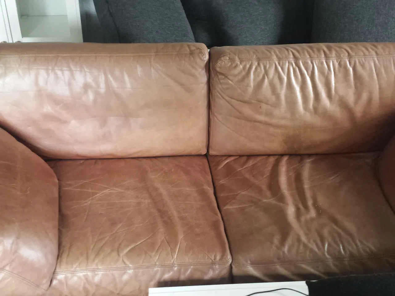 Billede 1 - lædersofa 2½ personers