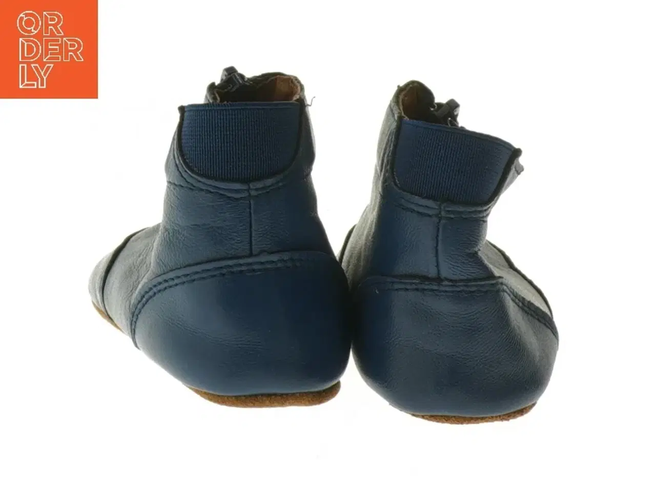 Billede 3 - Blå børne hjemmesko med lynlås fra EN FANT (str. 26 )