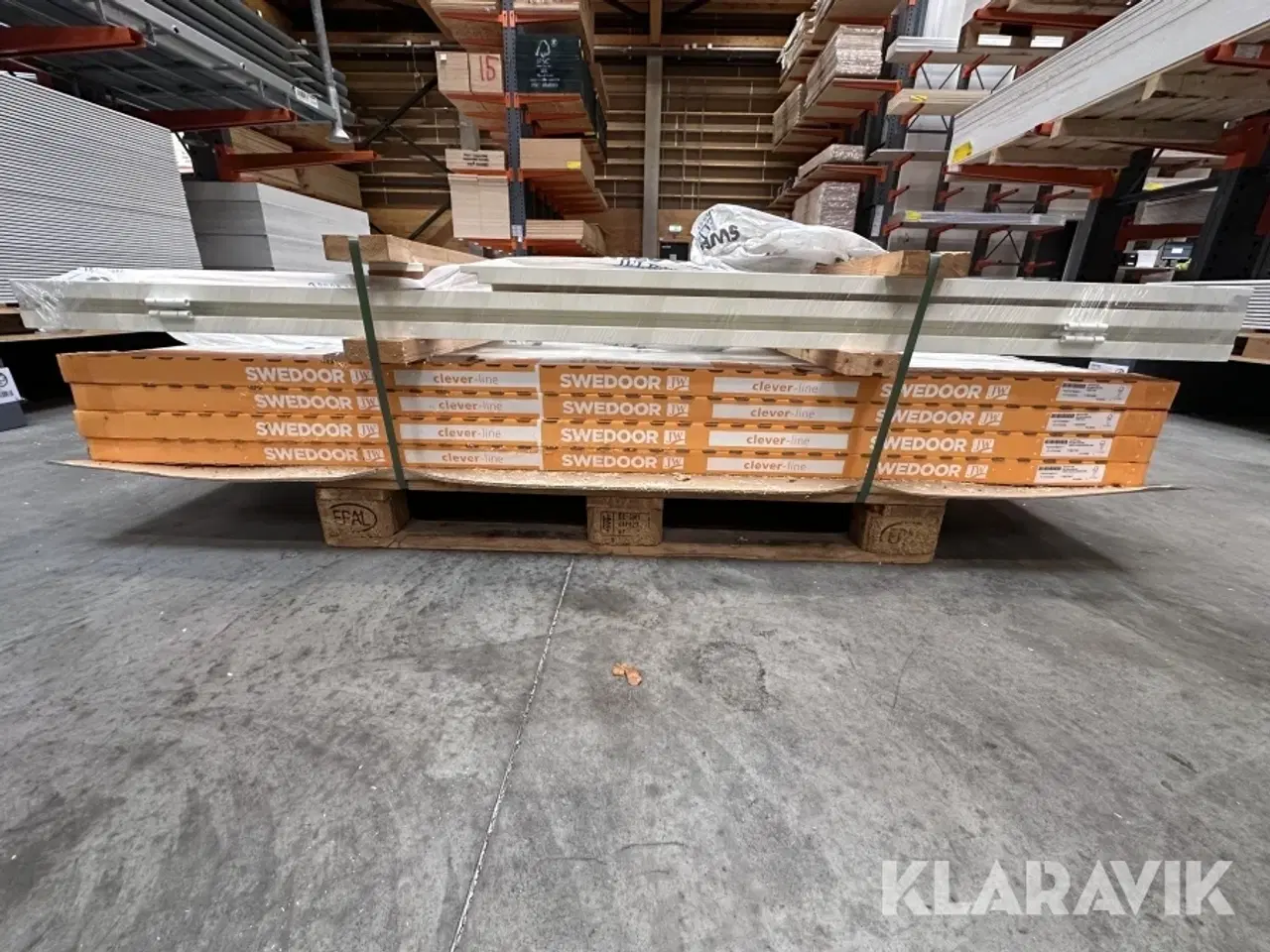 Billede 1 - Dobbelt dør Swedoor Style SP10 glas hvid 4 styk