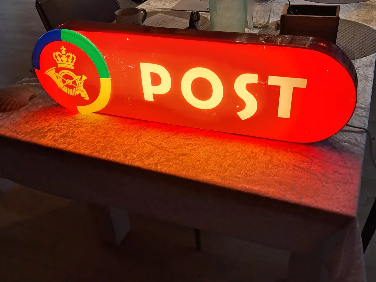 Billede 1 - Post lysskilt