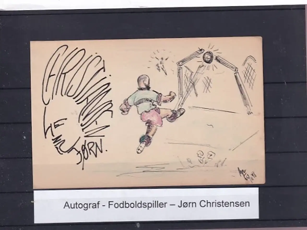 Billede 1 - Autograf - Fodboldspiller - Jørn Christistensen