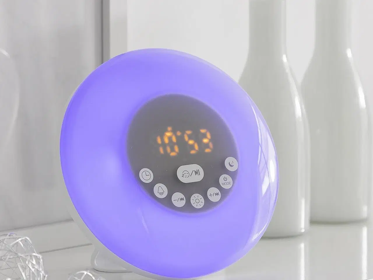 Billede 5 - Sunrilk genopladeligt solopgangsvækkeur med højttaler