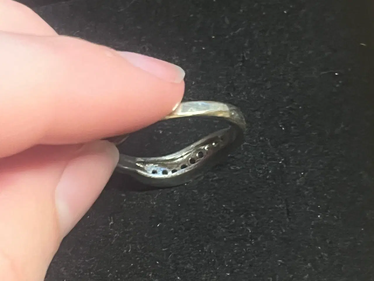 Billede 7 - 925 sterling sølv ring med diamant design