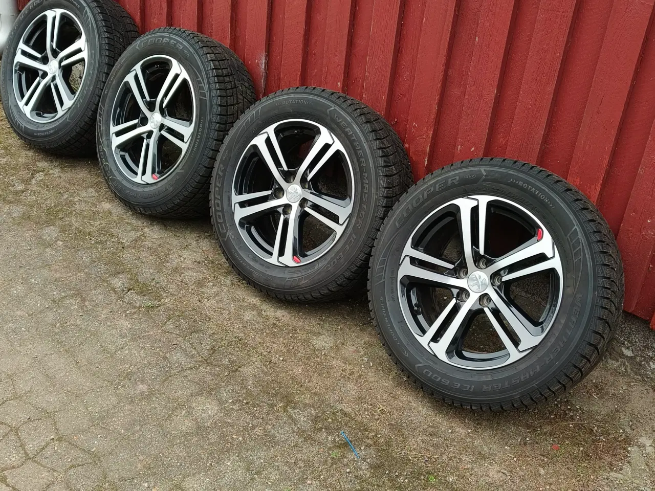 Billede 1 - Originale peugeot alufælge med vinterdæk 225/60/17