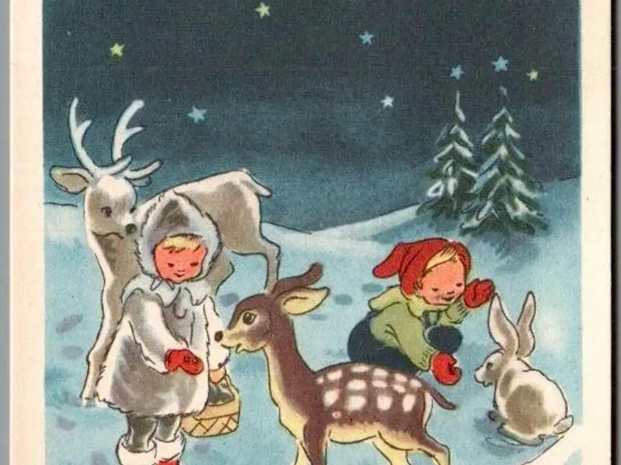 Billede 1 - Illa - Glædelig Jul - Eneret Serie 163 - Postkort -  Brugt