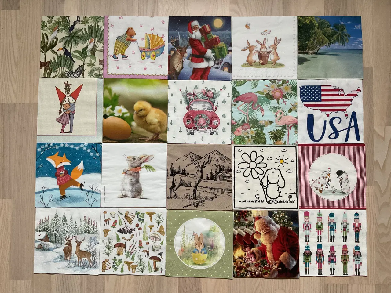 Billede 2 - Nye servietter købt ind og udland ( 100 stk )