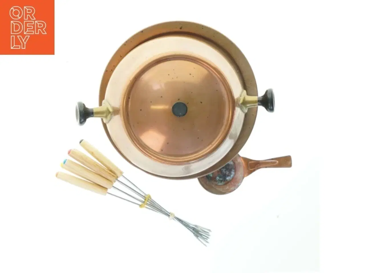 Billede 3 - Fondue sæt i kobber