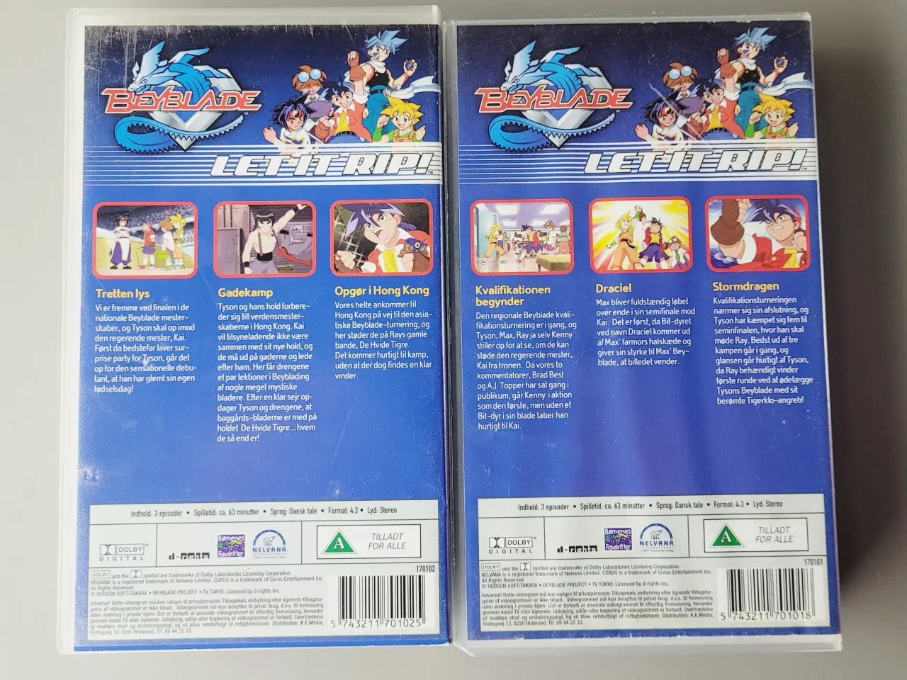 Billede 2 - Beyblade – VHS (Nr. 2 og 3) – Dansk Tale  
