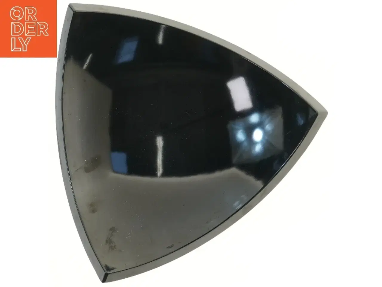 Billede 1 - Sort dekorativ skål (str. 35x35 cm)