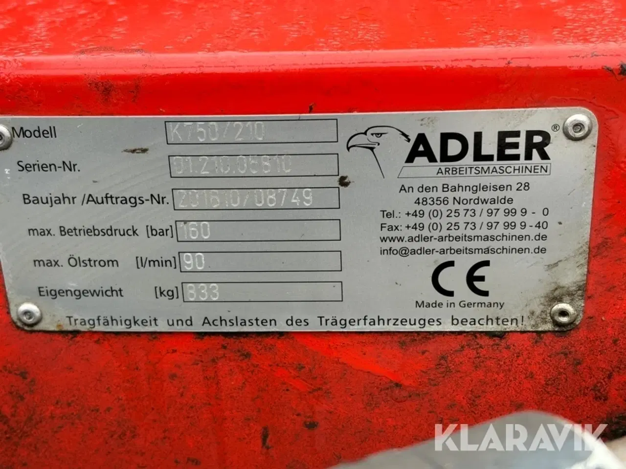 Billede 5 - Fejekost Adler K750/210