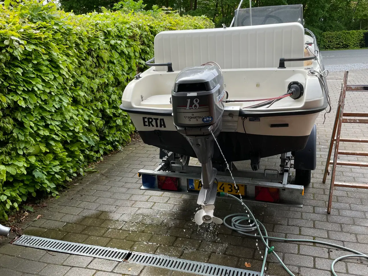 Billede 10 - TERHI 4100 styrepultbåd med 500 kg Neptun trailer 