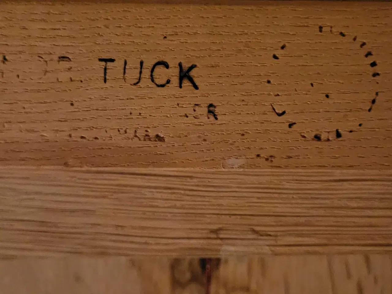 Billede 3 - Spisebord i massivt eg med seks stole 