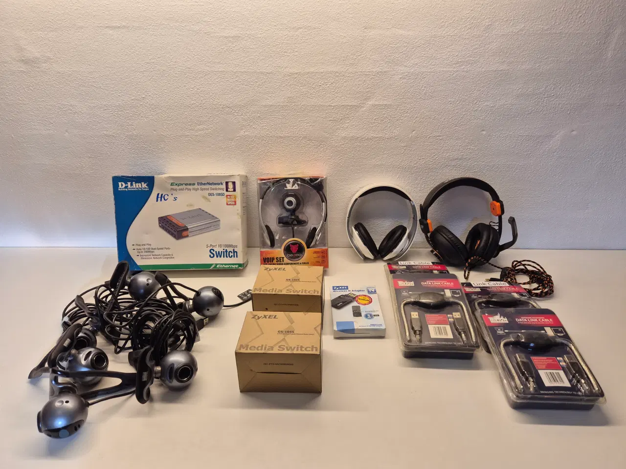 Billede 1 - Pc Blandet, Headset, Web cam, Switche, Data Link K