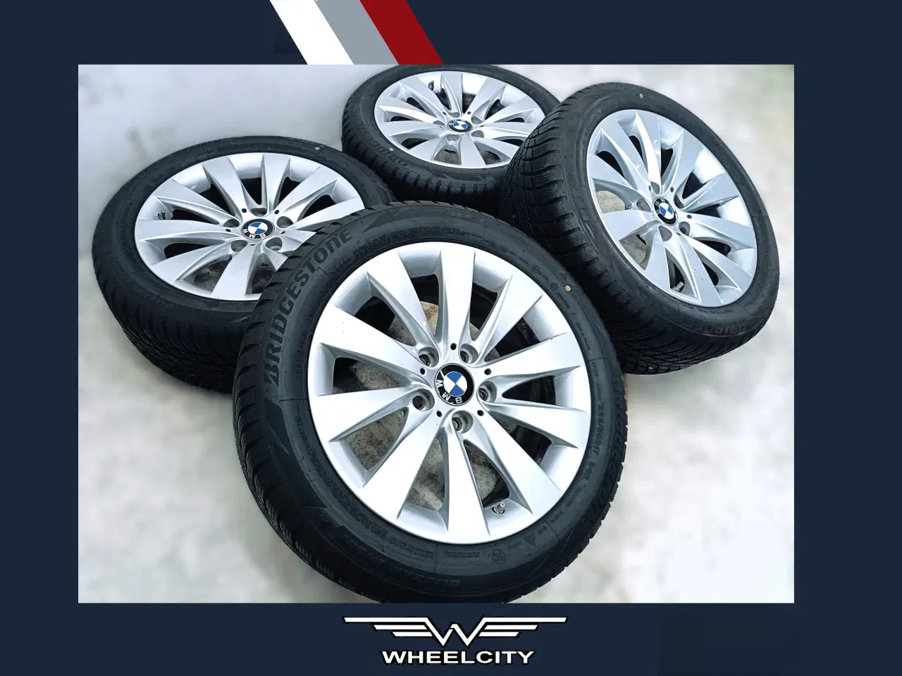Billede 1 - 5x120 17" ET37 nav 72,6ø BMW vintersæt inkl.TPMS