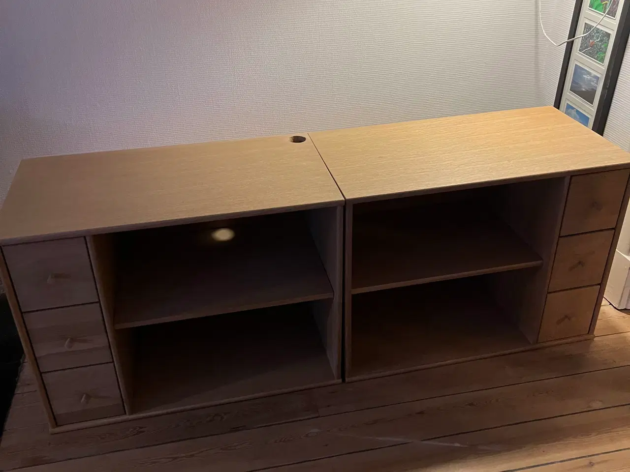 Billede 1 - TV møbel 2 sektioner med 3 skuffer i hver