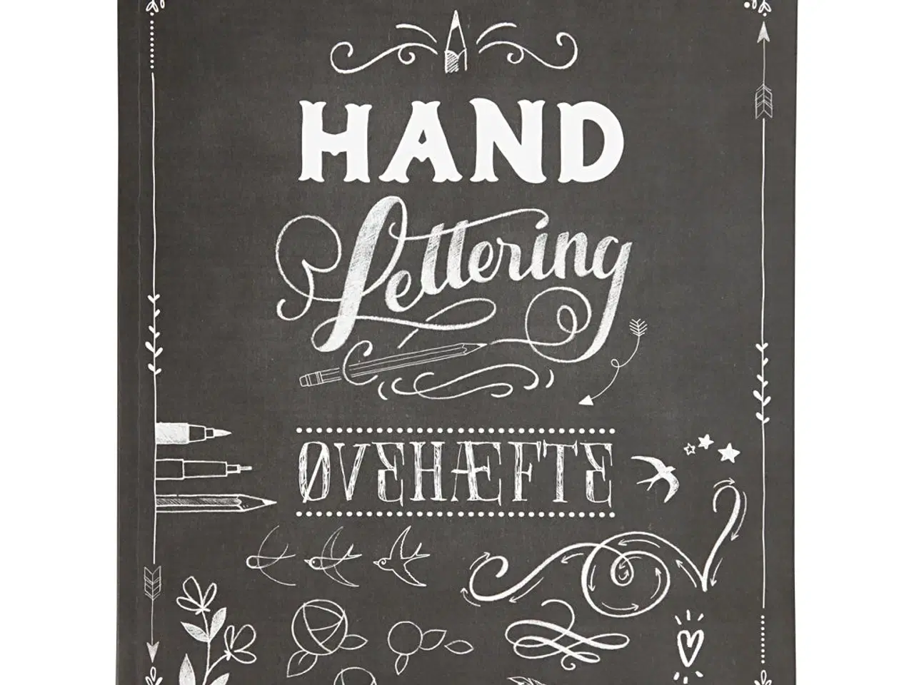 Billede 1 - Øvehæfte til Hand Lettering - 63 sider, 21x28 cm