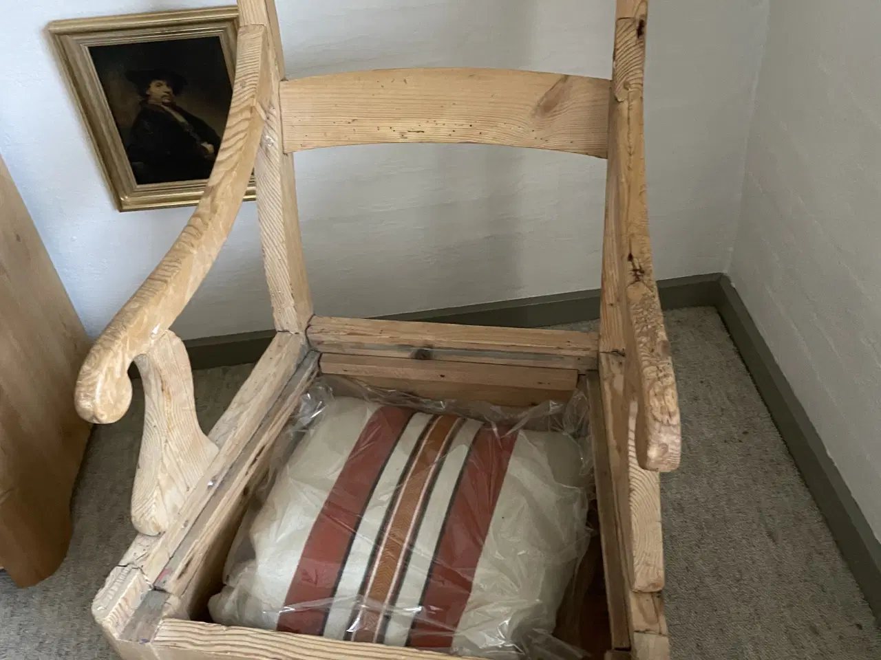 Billede 2 - Antik træstol