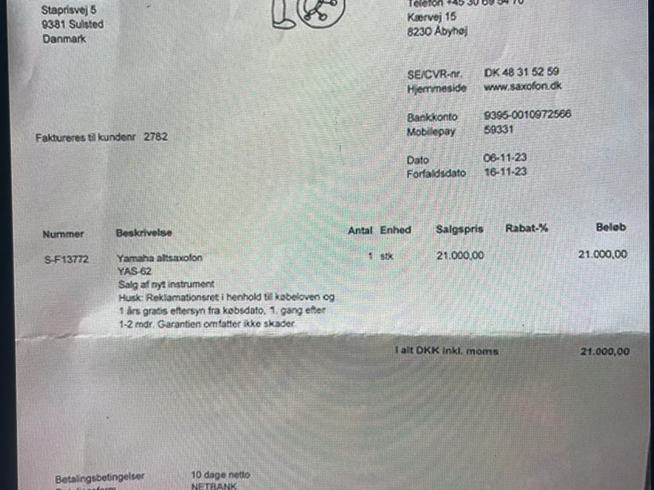 Billede 4 - Yamaha altsaxofon næsten ikke brugt