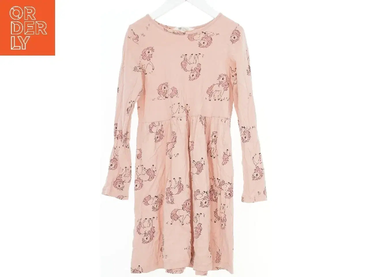 Billede 1 - Langærmet kjole med hesteprint fra H&M (str. 140)