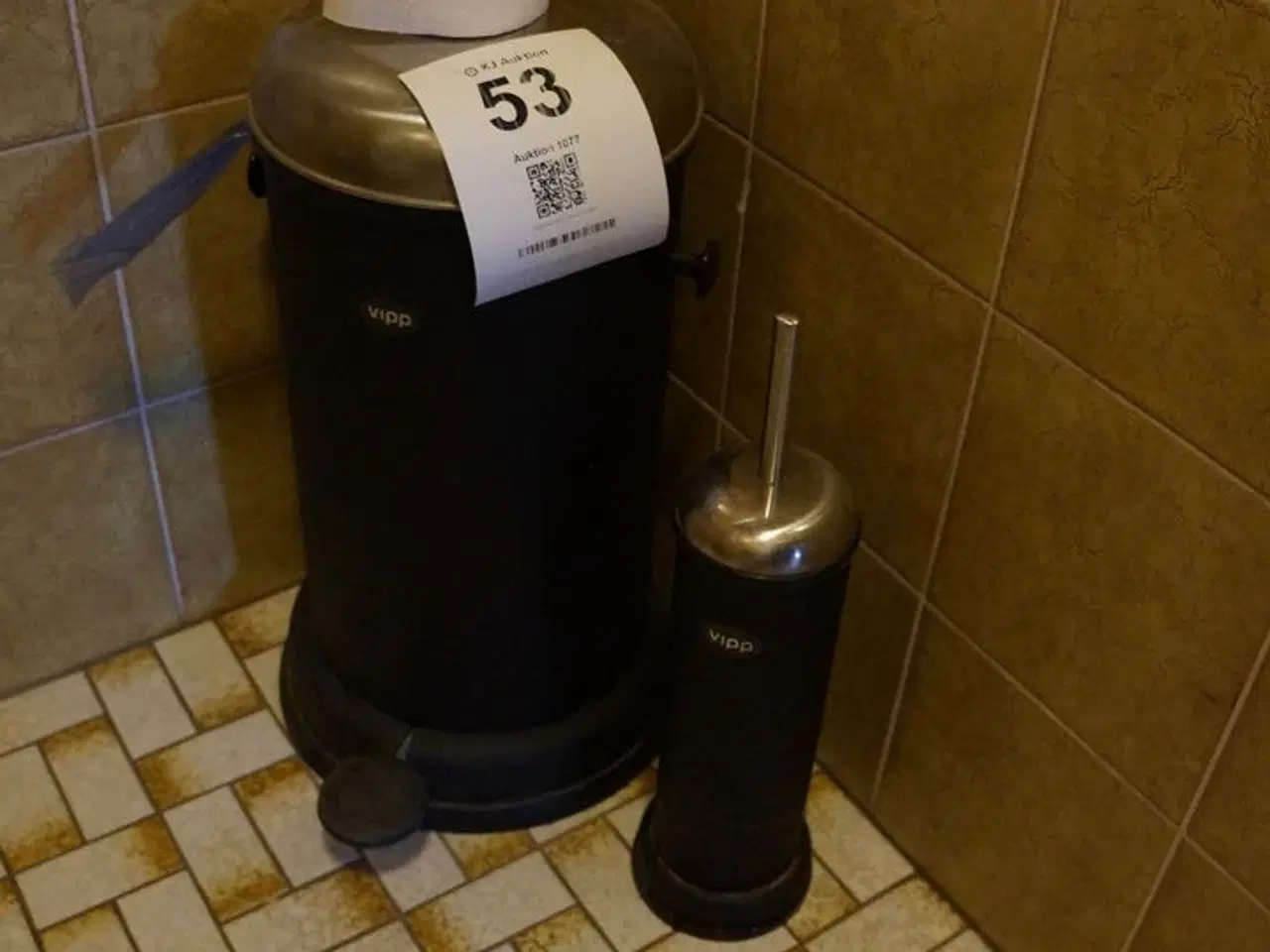 Billede 1 - Toiletspand & toiletbørste VIPP