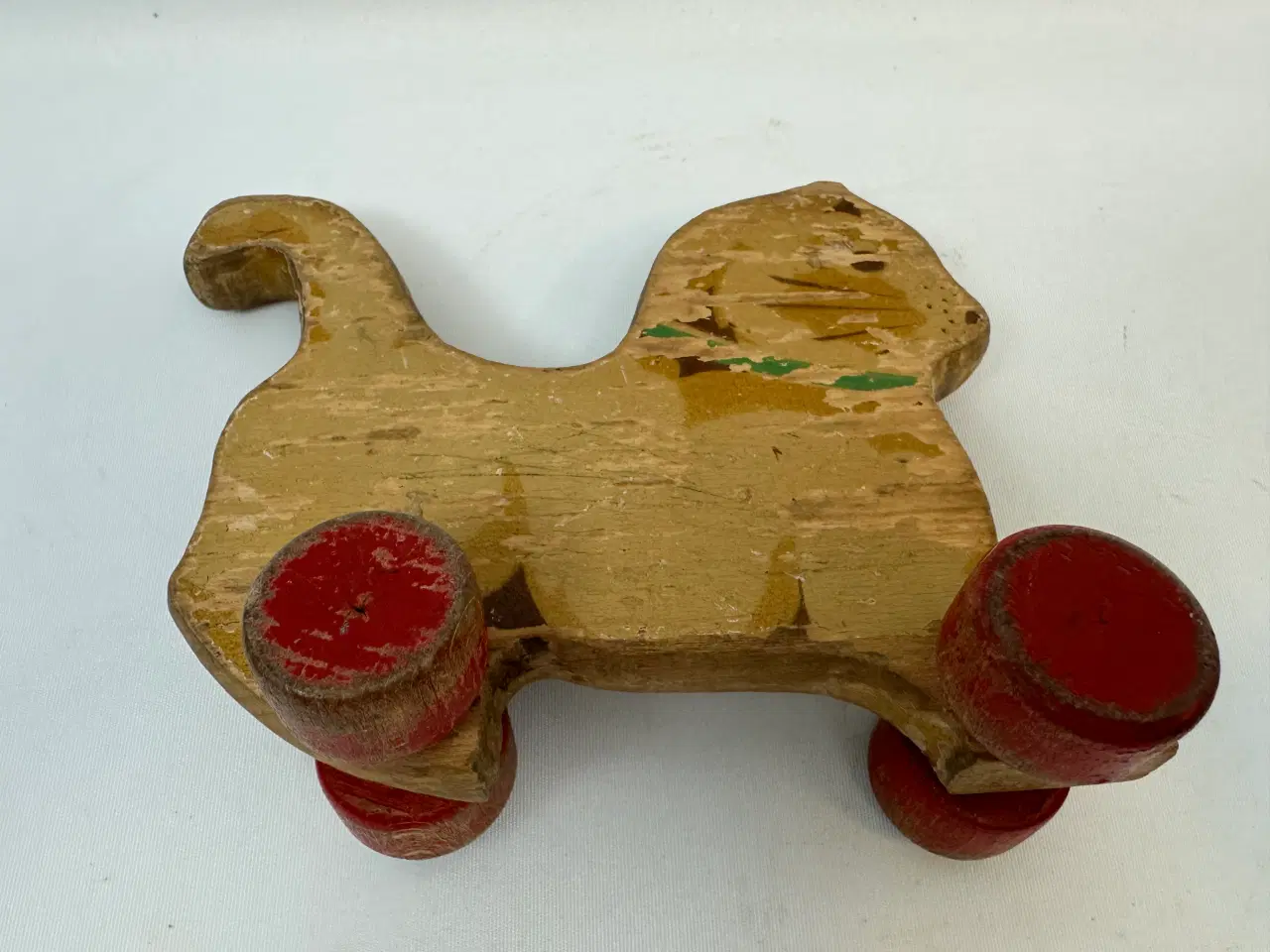 Billede 9 - Vintage kat på hjul i træ