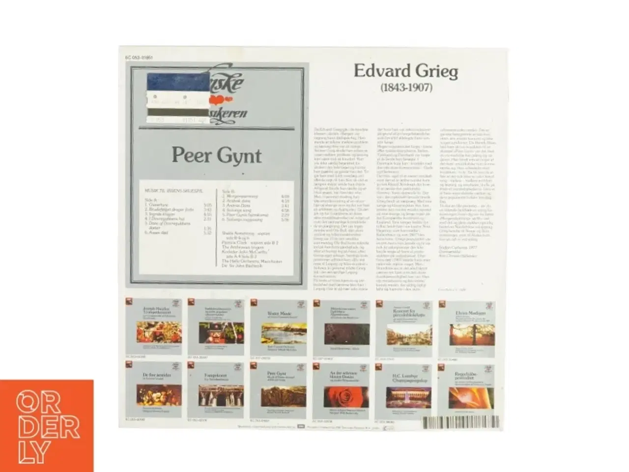 Billede 2 - Peer Gynt Musik til Ibsens skuespil af Edvard Grieg vinylplade