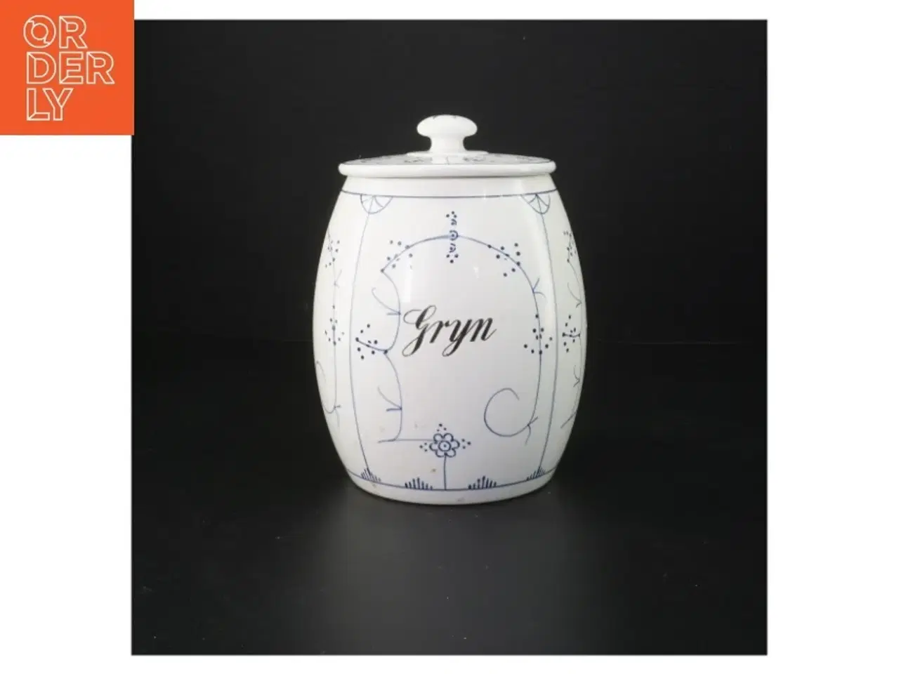 Billede 1 - Musselmalet porcelænskrukke med låg fra Villeroy & Boch (str. 16 cm)