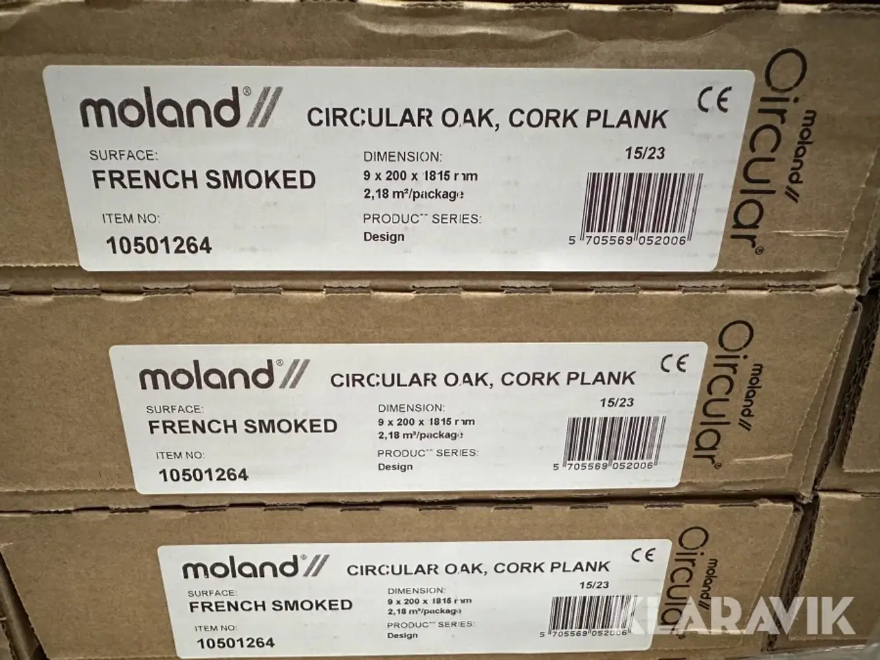 Billede 7 - Gulv Moland Circular Oak Cork Plank French Smoked