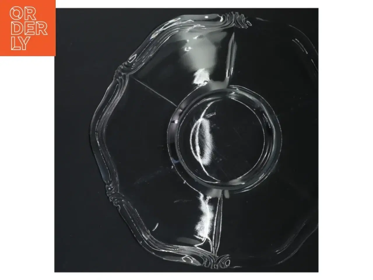 Billede 3 - Antikt Glasfad (str. Ø 27 cm)