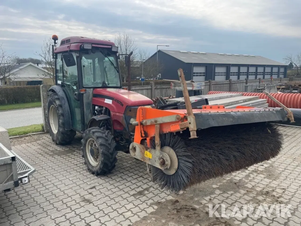 Billede 3 - Traktor Case JX1070N med kost