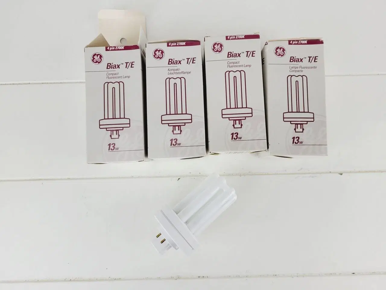 Billede 3 - Pære - 4 Stk Biax T/E 13W 4-pin GX24q-1