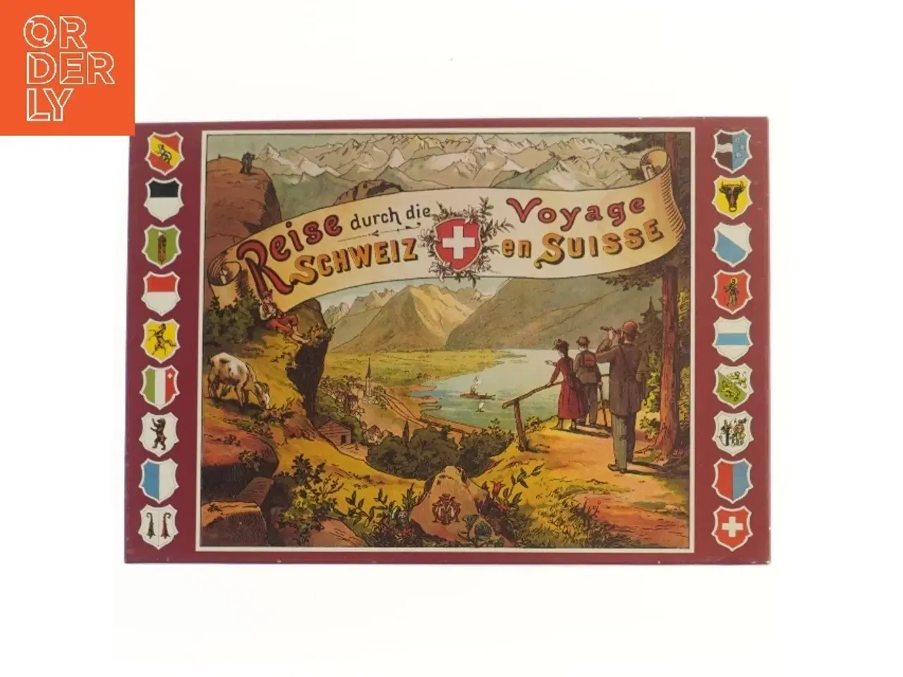Billede 1 - Rejsespil 'Reise durch die Schweiz' (str. 43x30 cm)