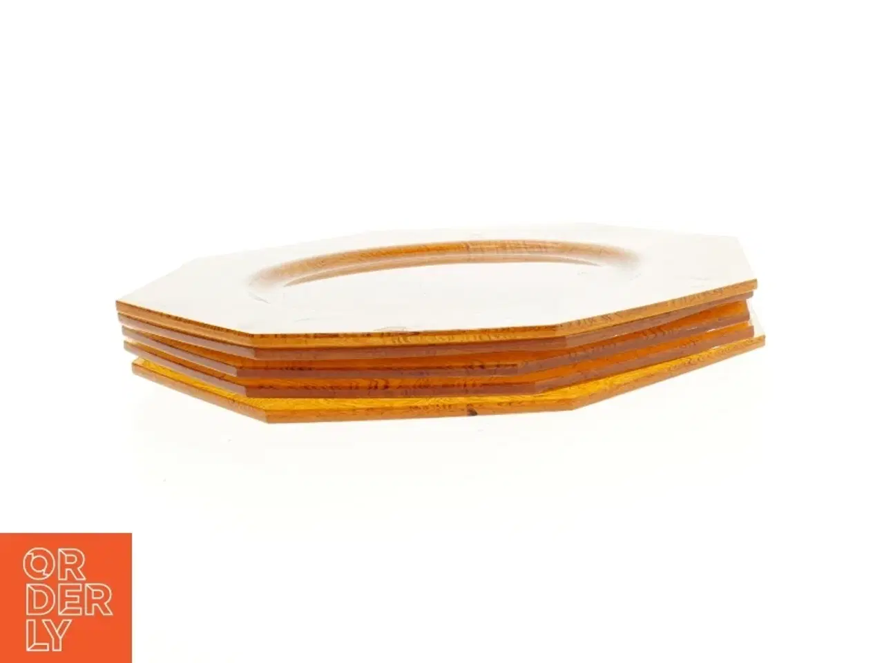 Billede 3 - Orange glastallerkener