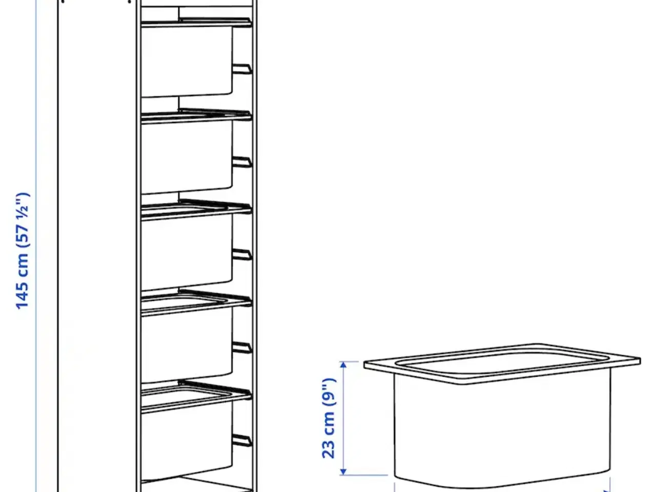 Billede 3 - IKEA Trofast høj reol 