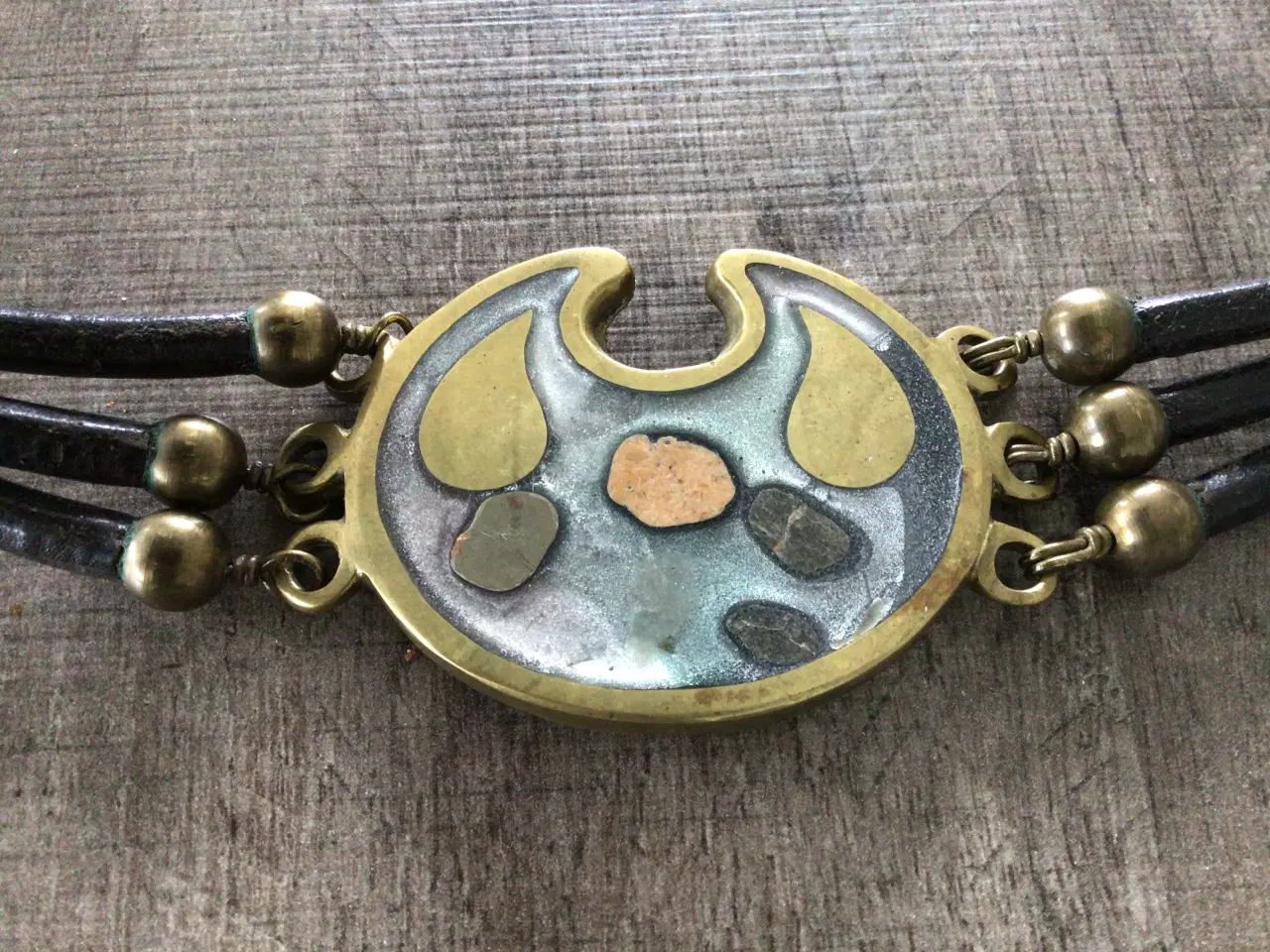 Billede 2 - Bæltespænde med læderremme