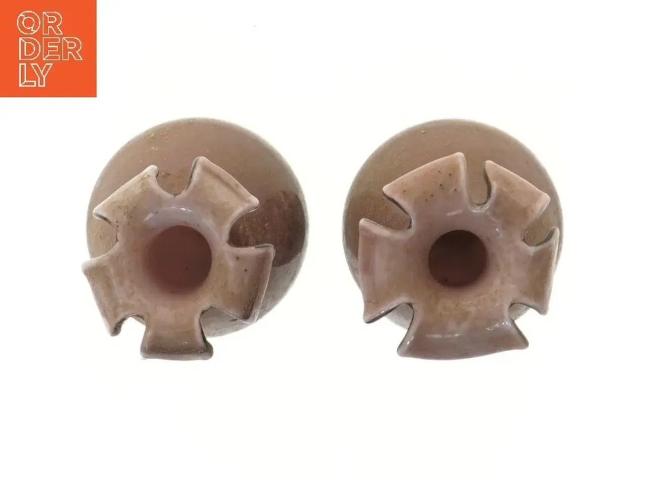 Billede 2 - Brune glasvaser (str. 15 cm)