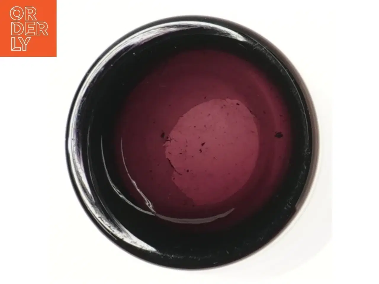 Billede 2 - Glasvase i lilla glas fra holmegaard(str. Ø 10 cm længde 20 cm)